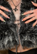 TOXIIC Miss Me Cropped Fur Coat