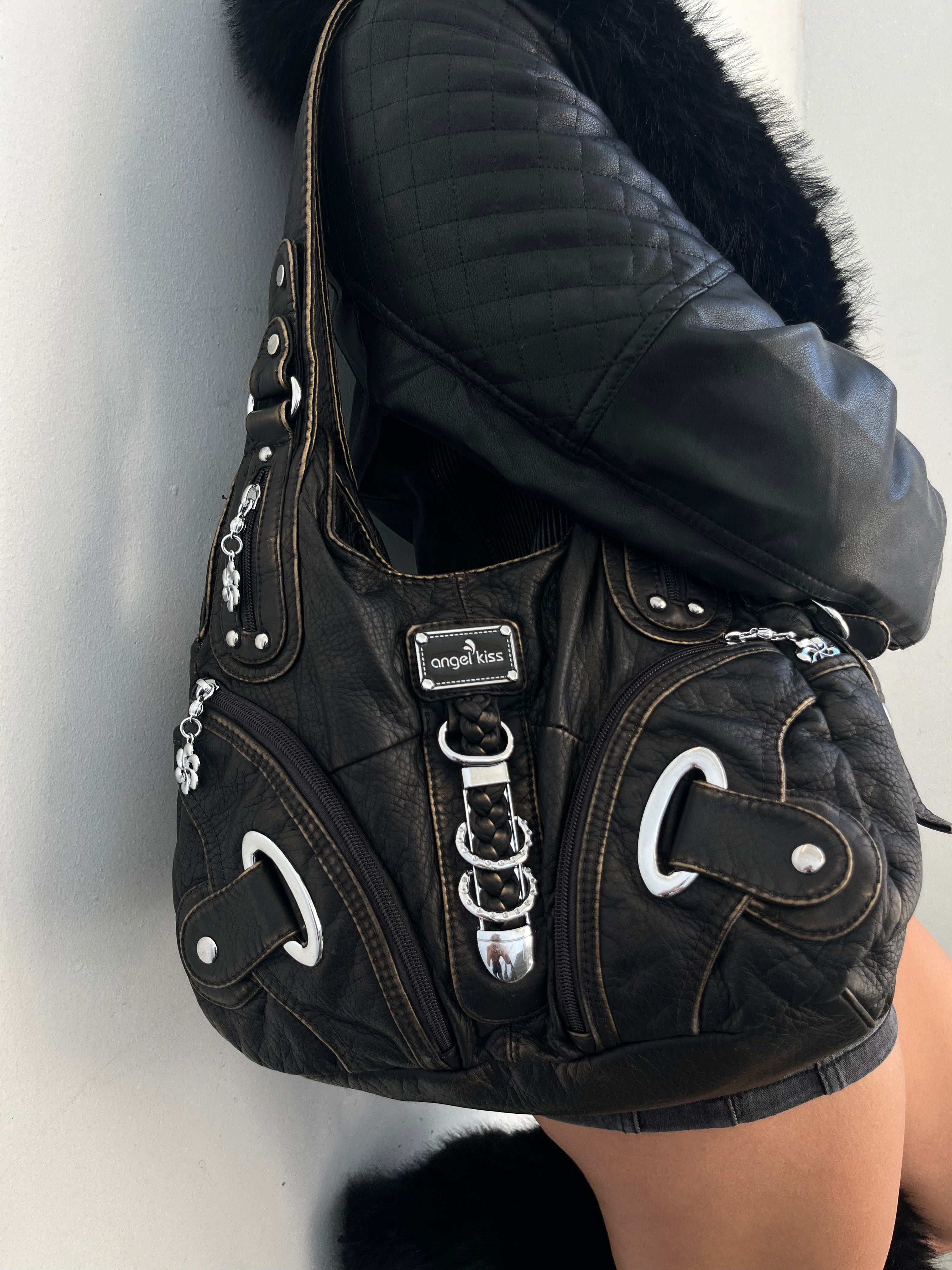 Y2K Small Bag Black Leather
