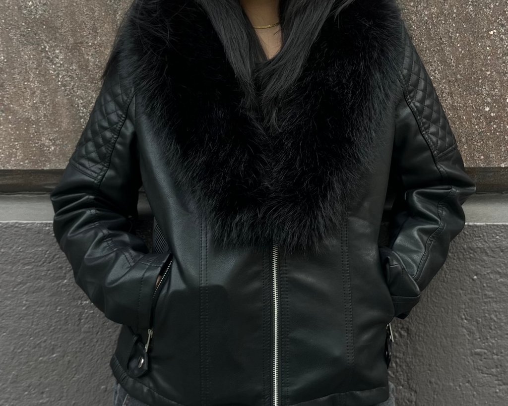 TOXIIC Dark & Sexy Leather Fur Jacket