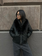 TOXIIC Dark & Sexy Leather Fur Jacket