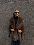 TOXIIC First Impression Brown Trench Coat