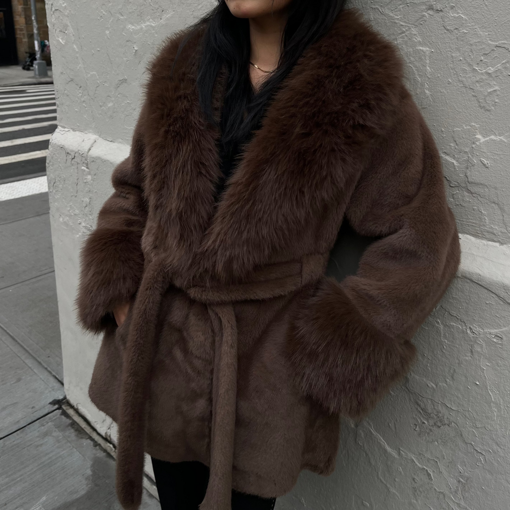 TOXIIC First Impression Brown Trench Coat