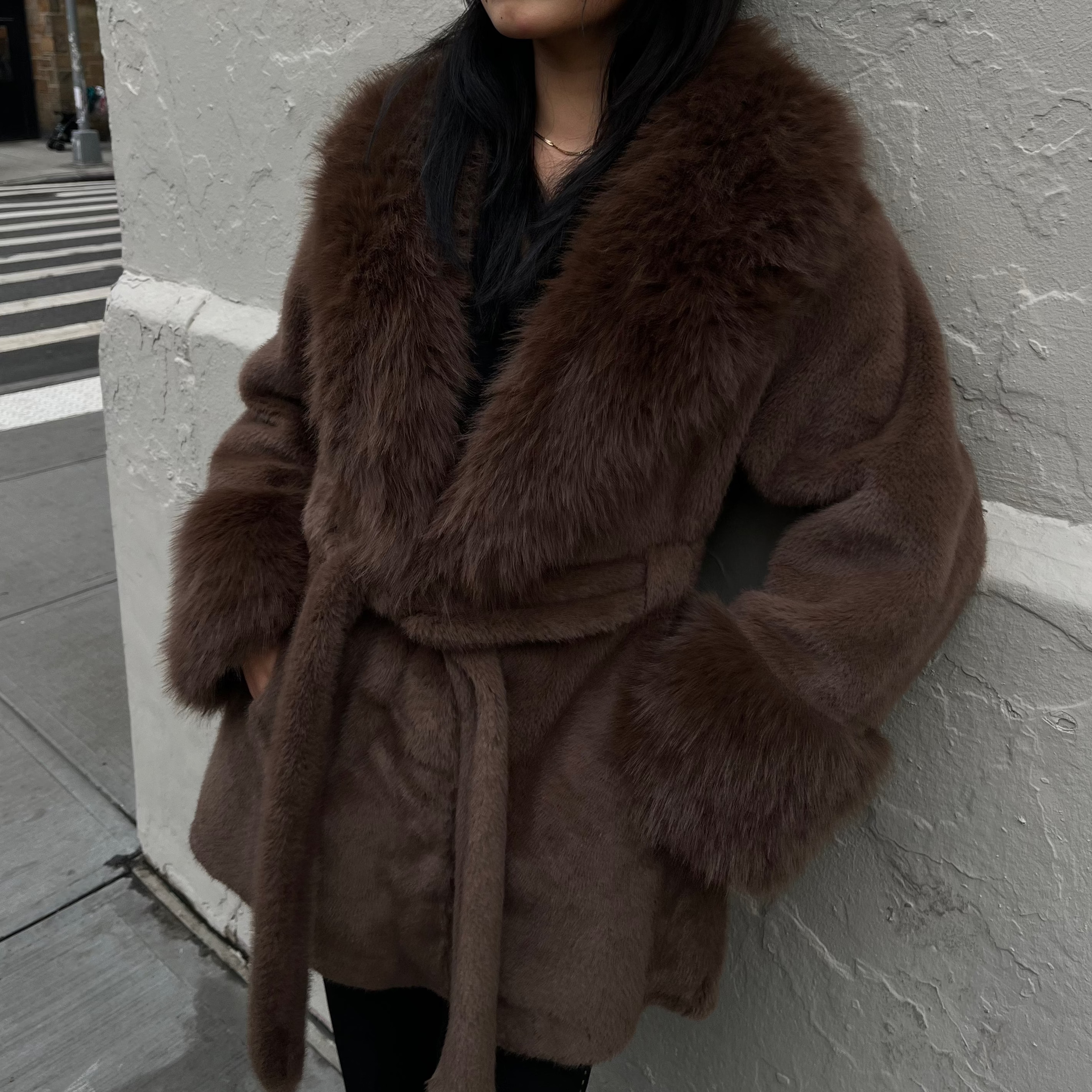 TOXIIC First Impression Brown Trench Coat