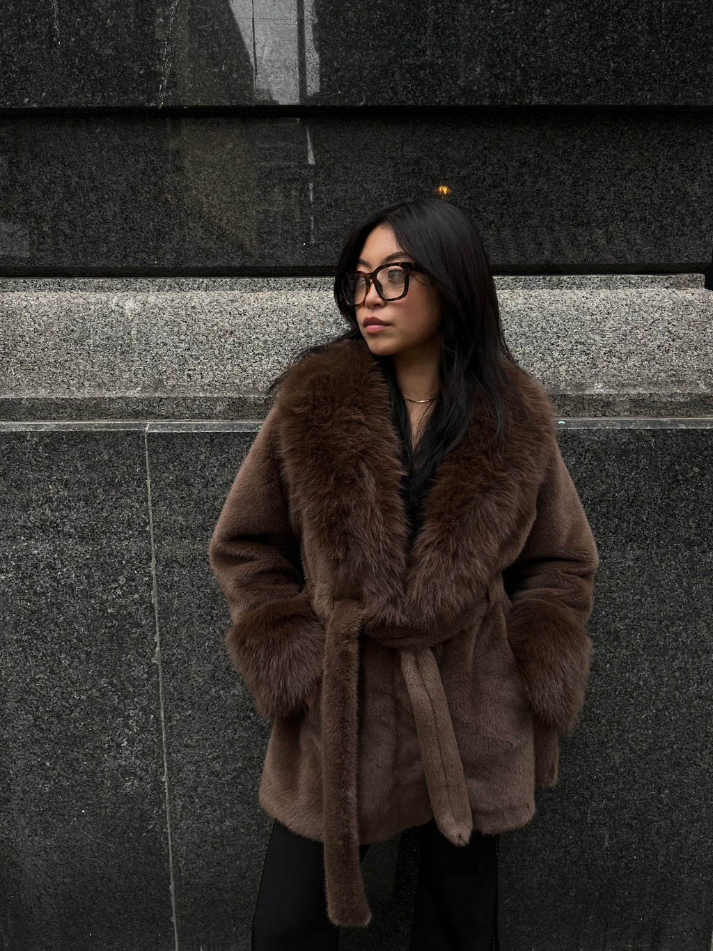 TOXIIC First Impression Brown Trench Coat