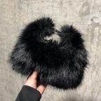 TOXIIC Doll Fur Mini Bag Black