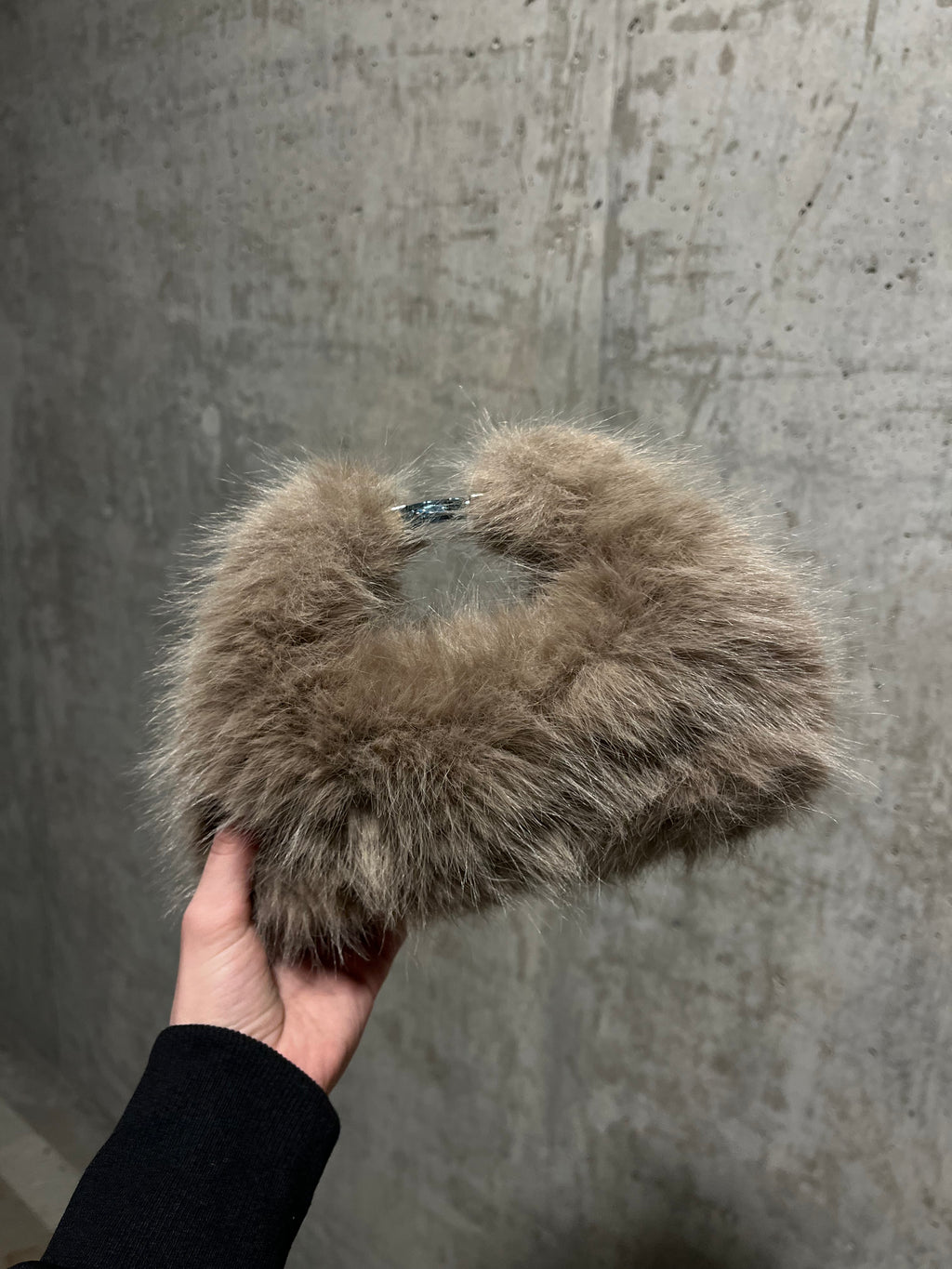 TOXIIC Doll Fur Mini Bag Beige