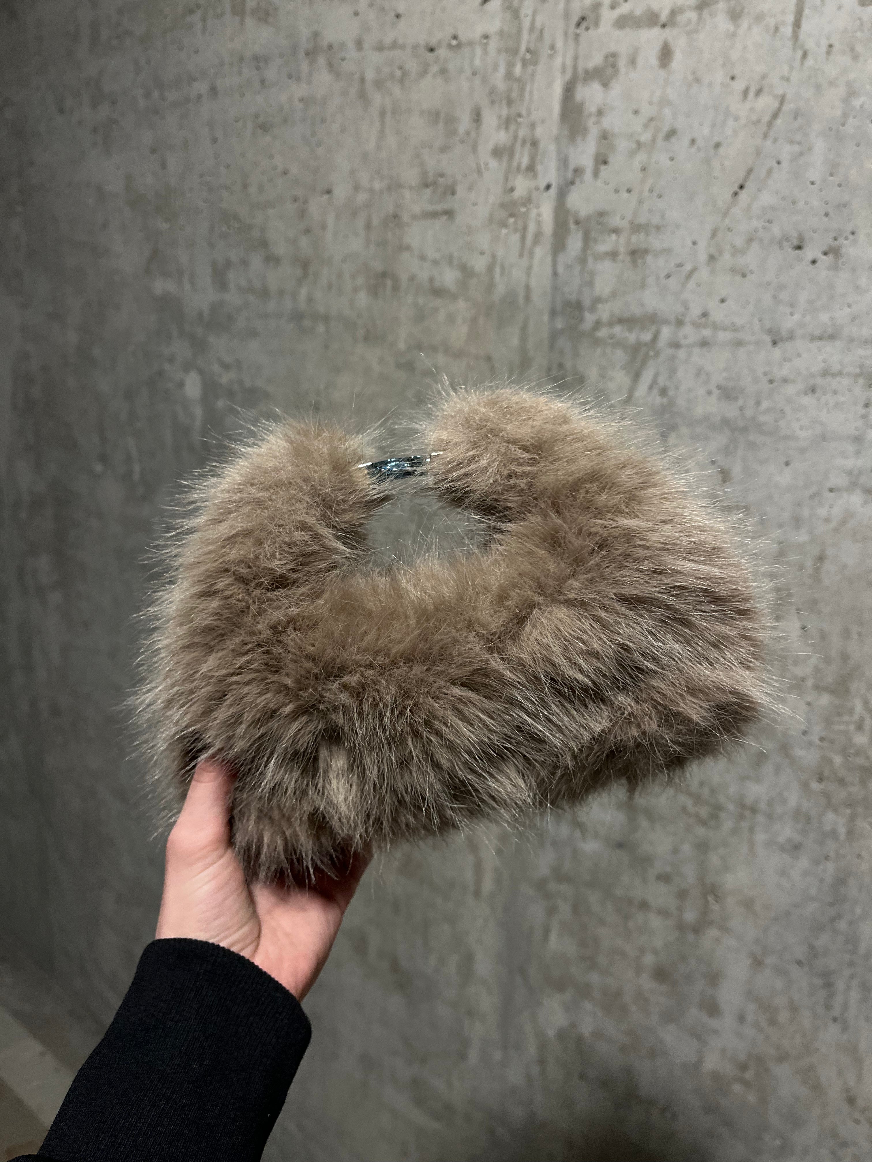 TOXIIC Doll Fur Mini Bag Beige