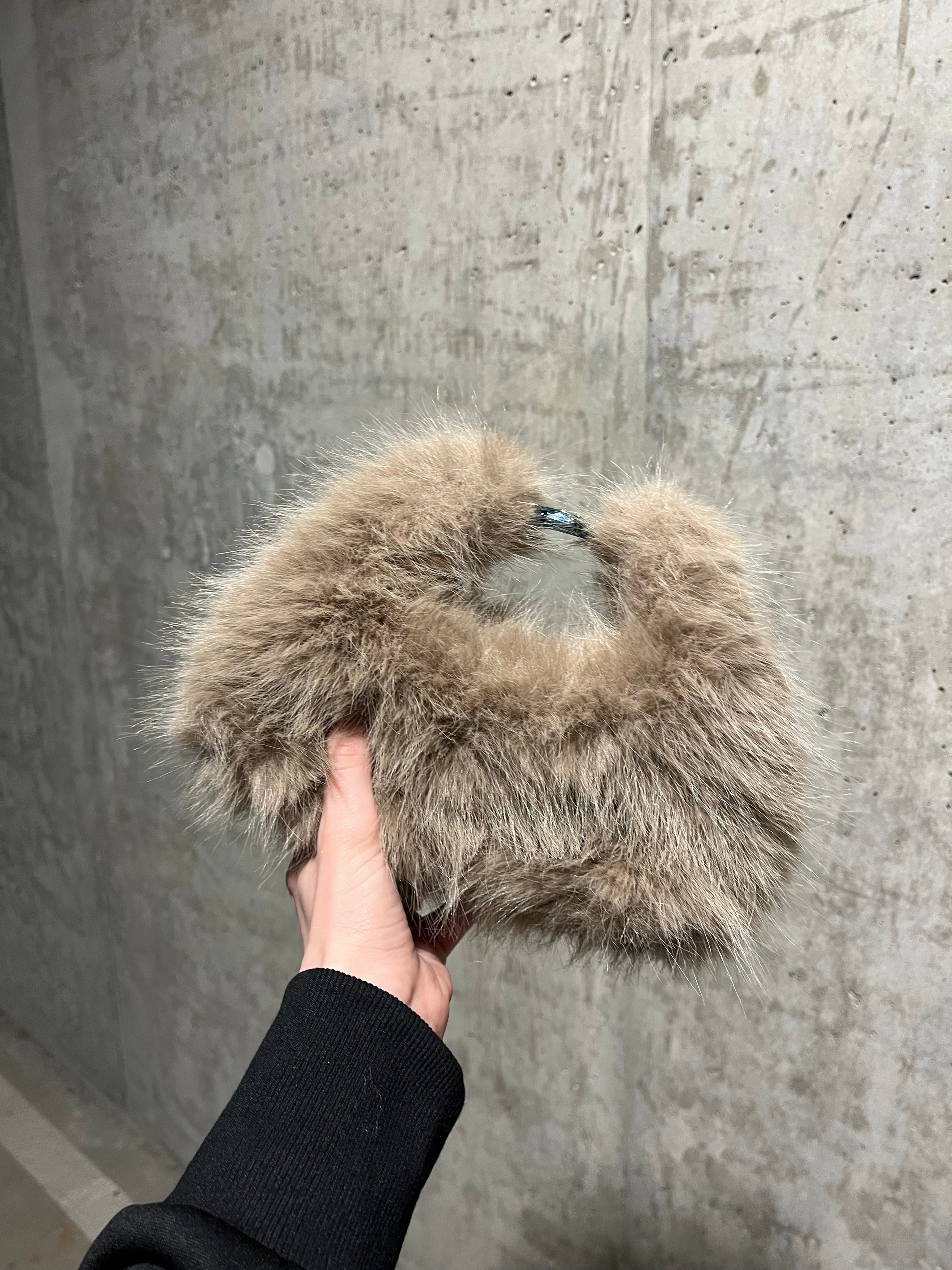 TOXIIC Doll Fur Mini Bag Beige