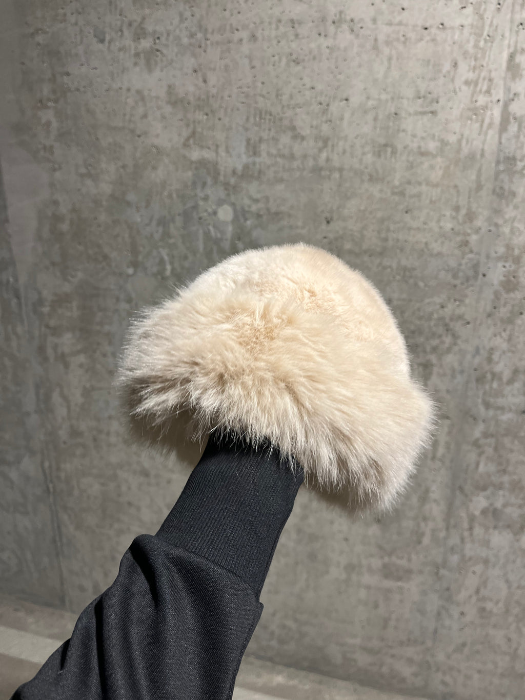 TOXIIC Flirty Fur Hat Beige