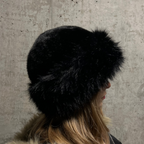 TOXIIC Flirty Fur Hat Black