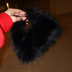 TOXIIC Doll Fur Mini Bag Black