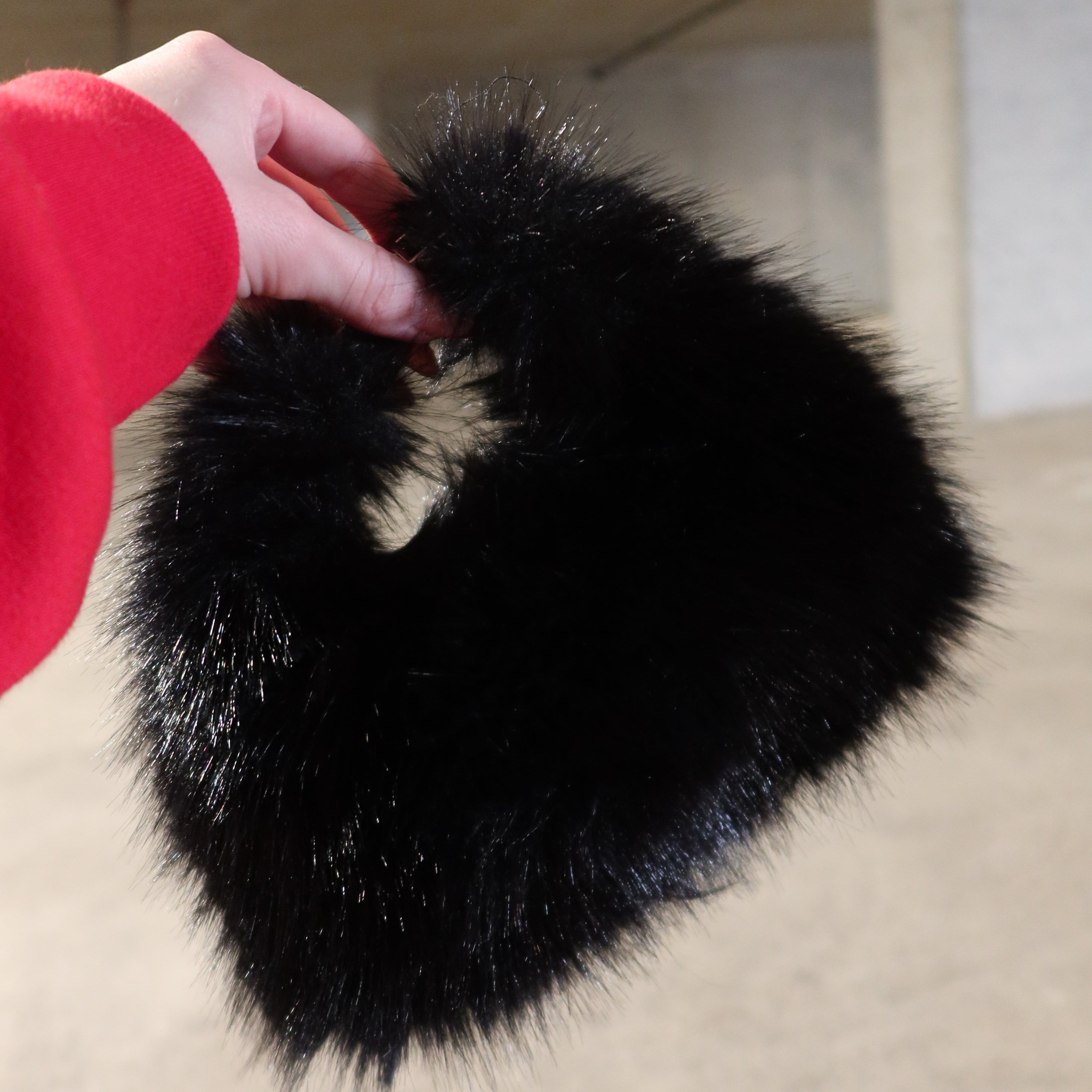 TOXIIC Doll Fur Mini Bag Black