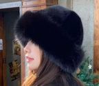 TOXIIC Flirty Fur Hat Black