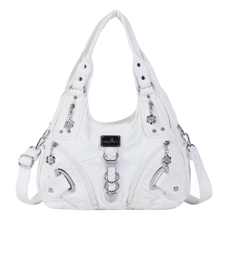 Y2K Small Bag White Leather