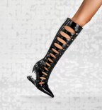 Savage Teeth Knee High Boots